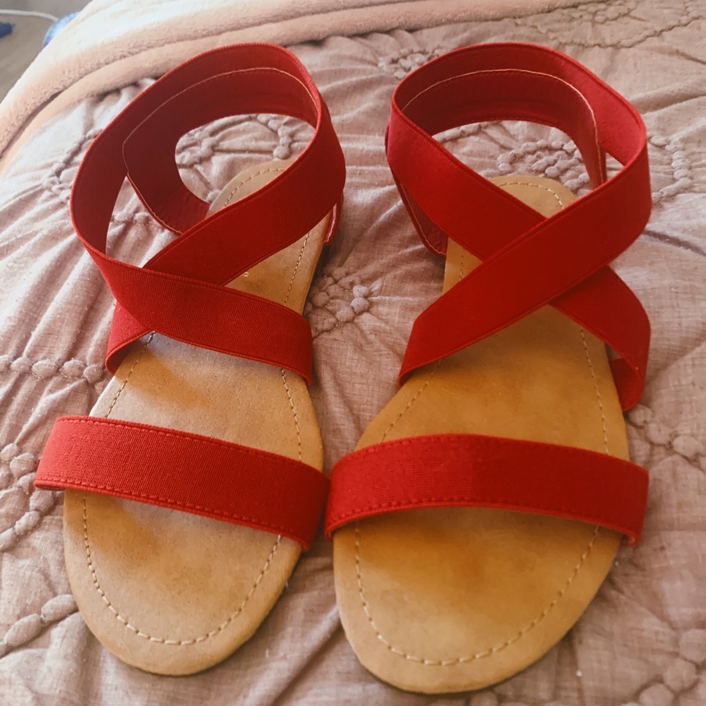 Red Sandals